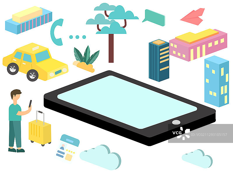 手机打车图片素材