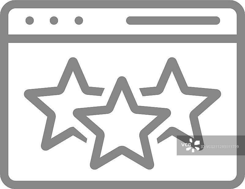 带在线评价星标的网页图片素材