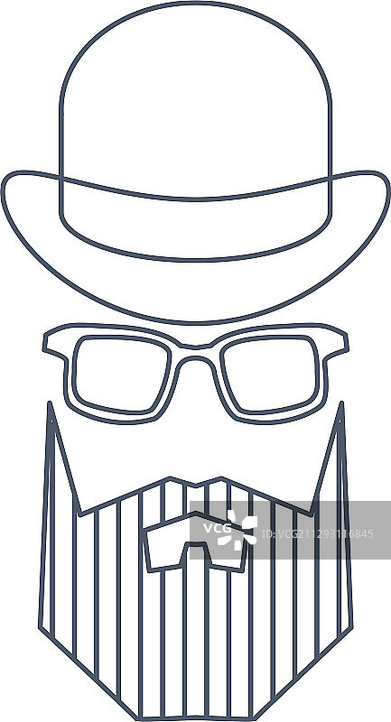 戴帽子时尚简约风男士肖像图片素材