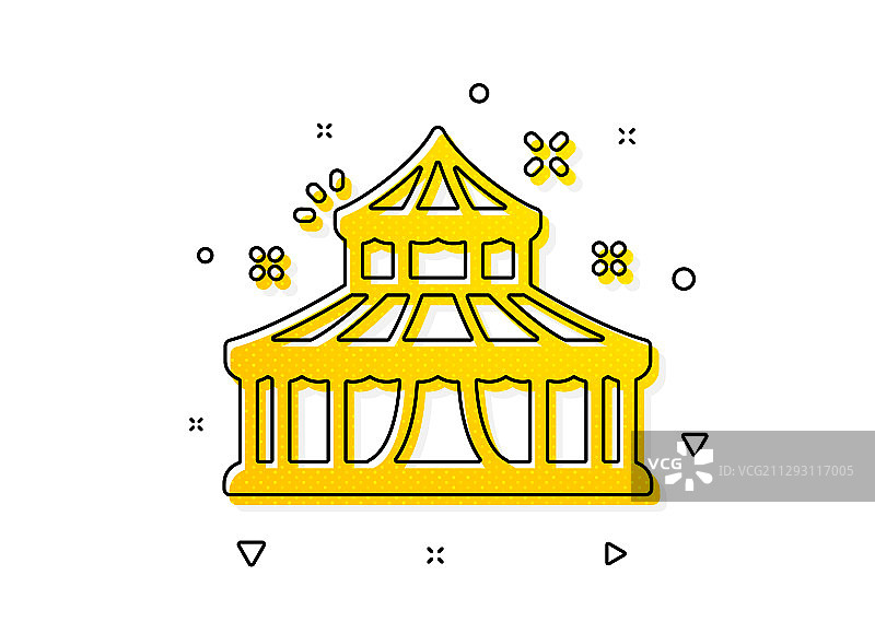 马戏团图标游乐园标志图片素材