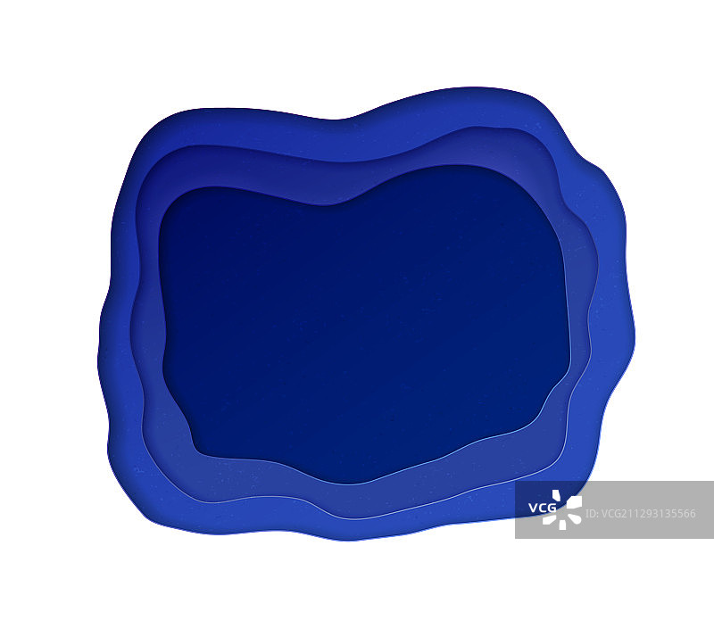 具有分层效果的剪纸banner图片素材