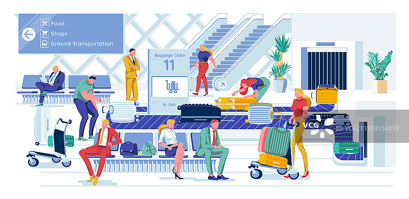 方便的行李传送带图片素材