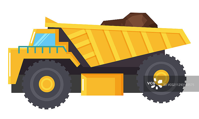 用于运输采矿业货物的卡车图片素材