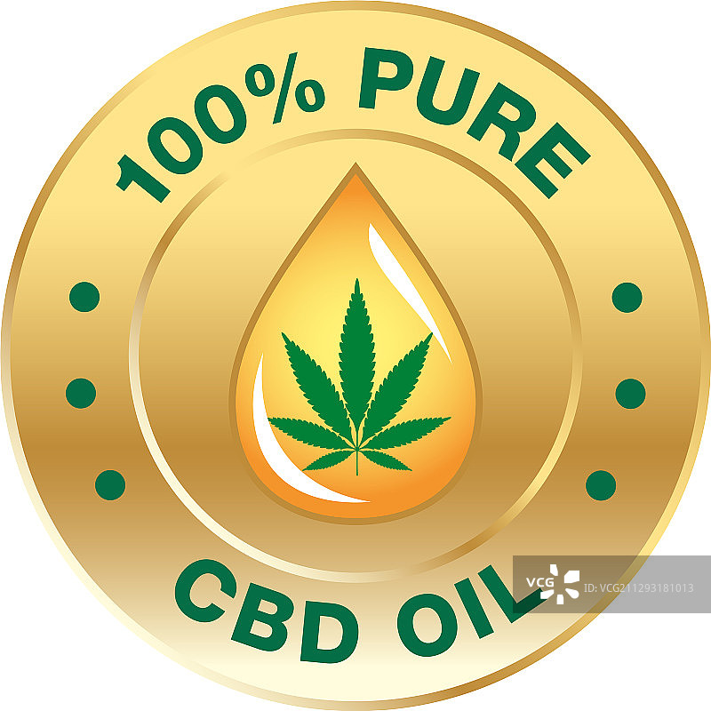 工业大麻CBD油图标图片素材
