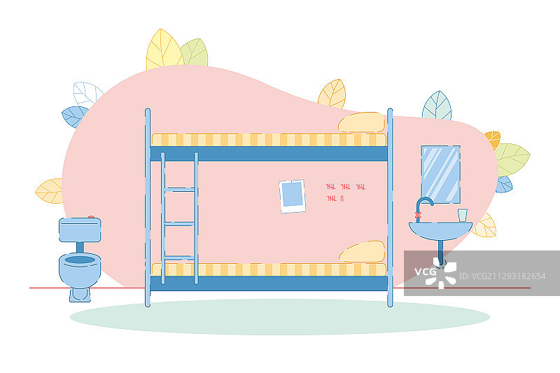 监狱牢房内部小房间图片素材