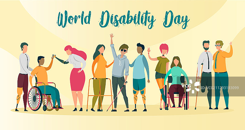 世界残疾人日banner，残疾人士图片素材