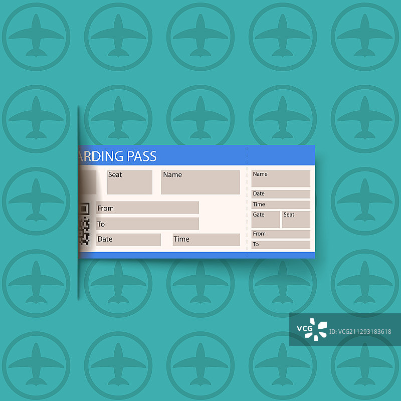 护照旗帜07图片素材