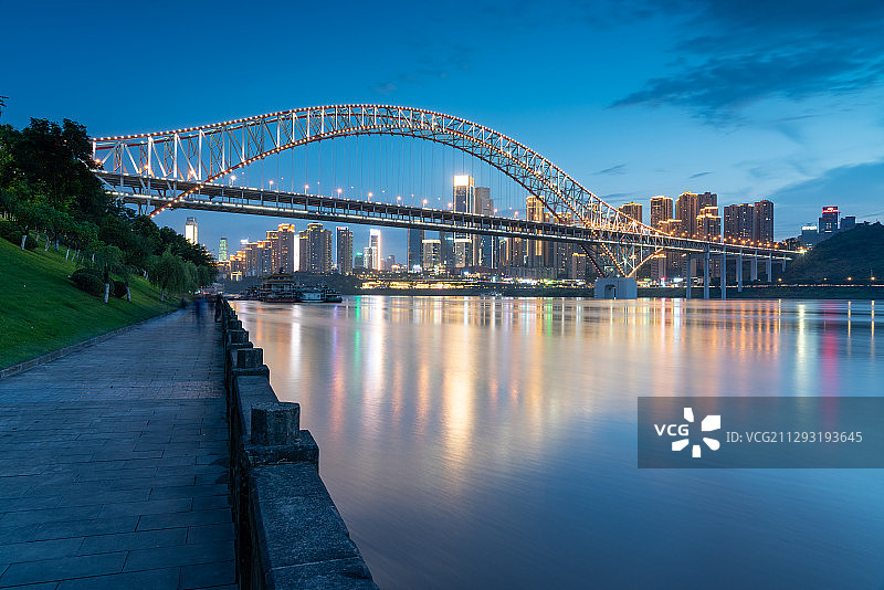重庆朝天门大桥夜景图片素材