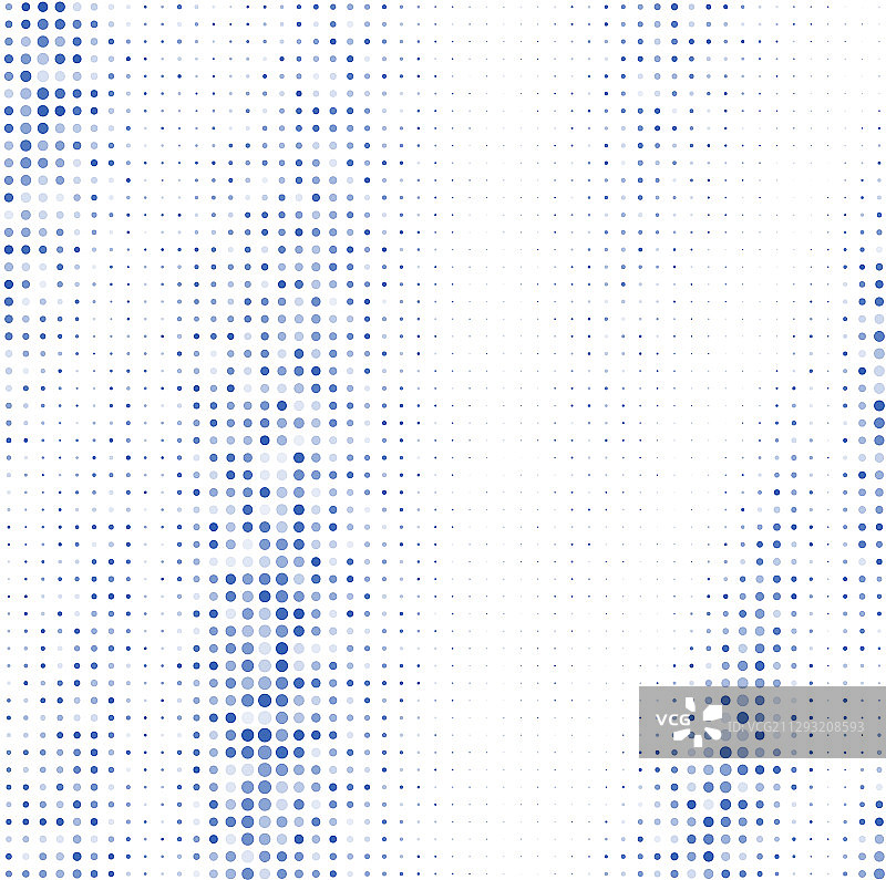 蓝色波点图片素材