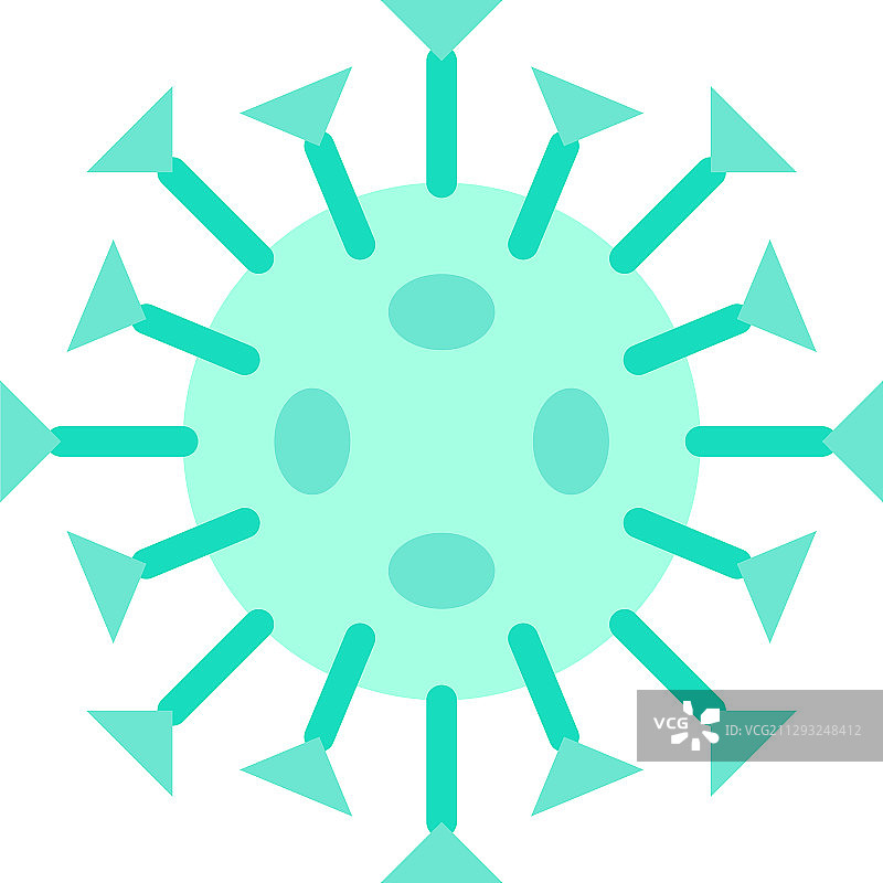 病毒或细菌扁平风格图标图片素材