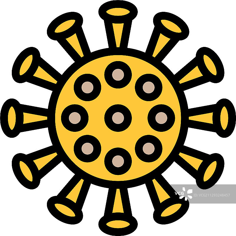 病毒或细菌填充样式图标图片素材