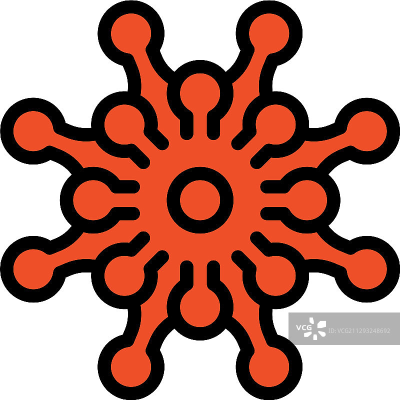 病毒或细菌填充样式图标图片素材