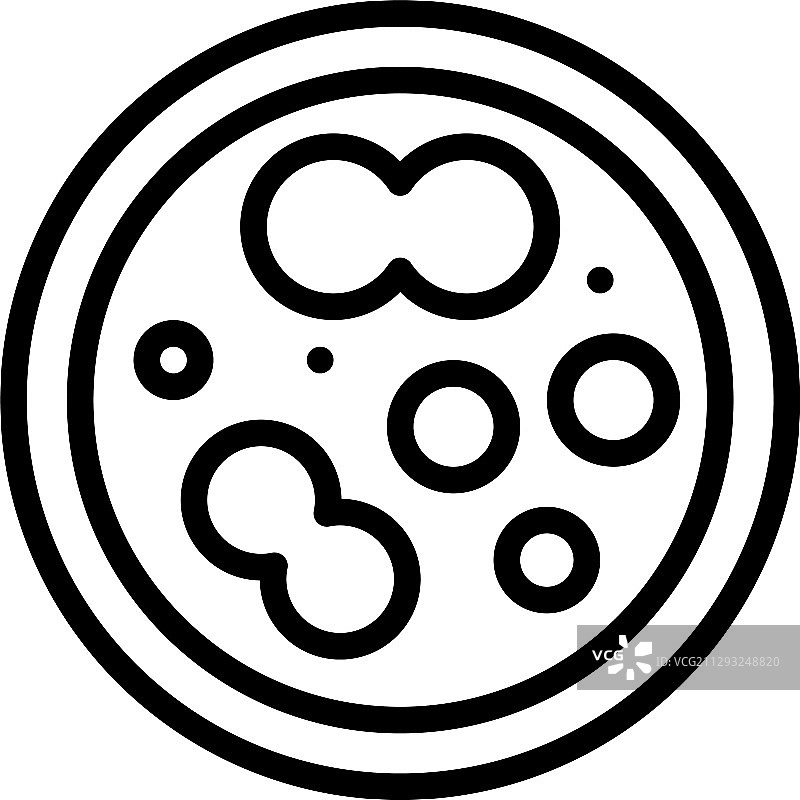 培养皿线条风格图标图片素材