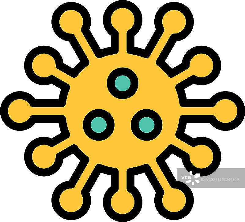 病毒或细菌填充样式图标图片素材