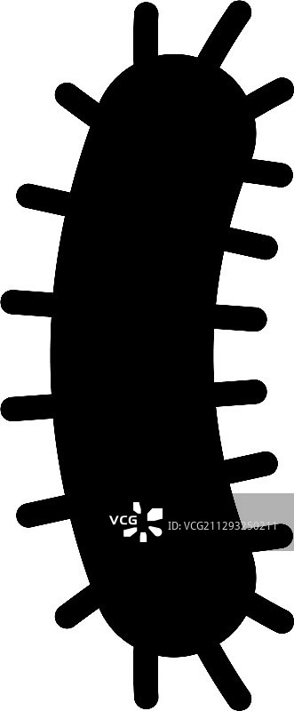 病毒或细菌实体风格图标图片素材