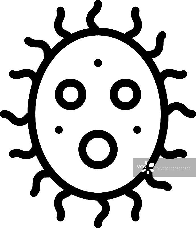 病毒或细菌线条样式图标图片素材