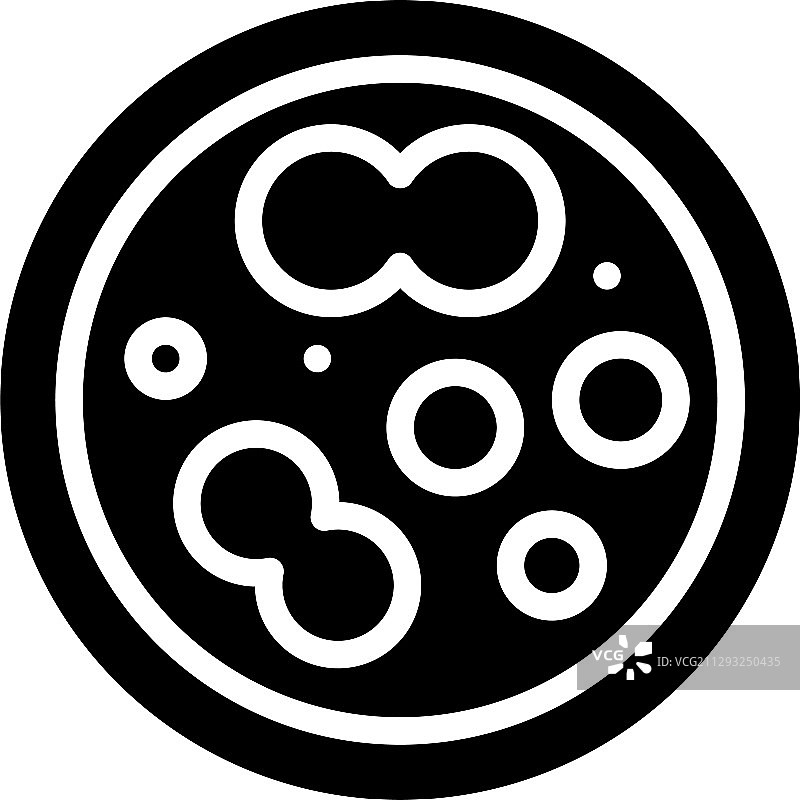 培养皿固体风格图标图片素材