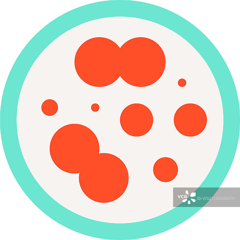 培养皿扁平风格图标图片素材