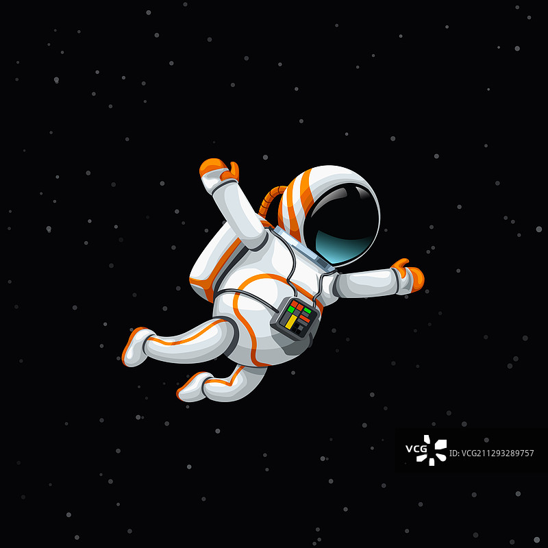 宇航员在深空图片素材