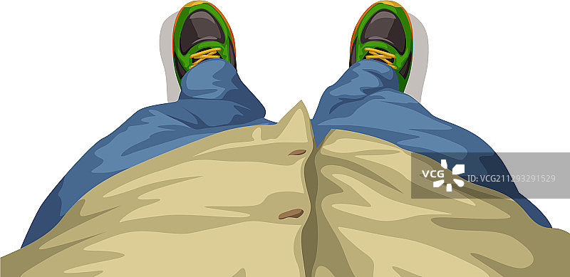 男人的腿，白色背景图片素材