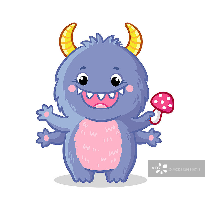 卡通风格的可爱怪物图片素材