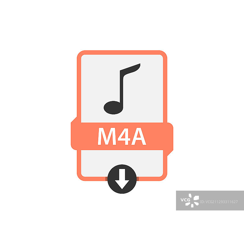 M4A视频文件下载图片素材