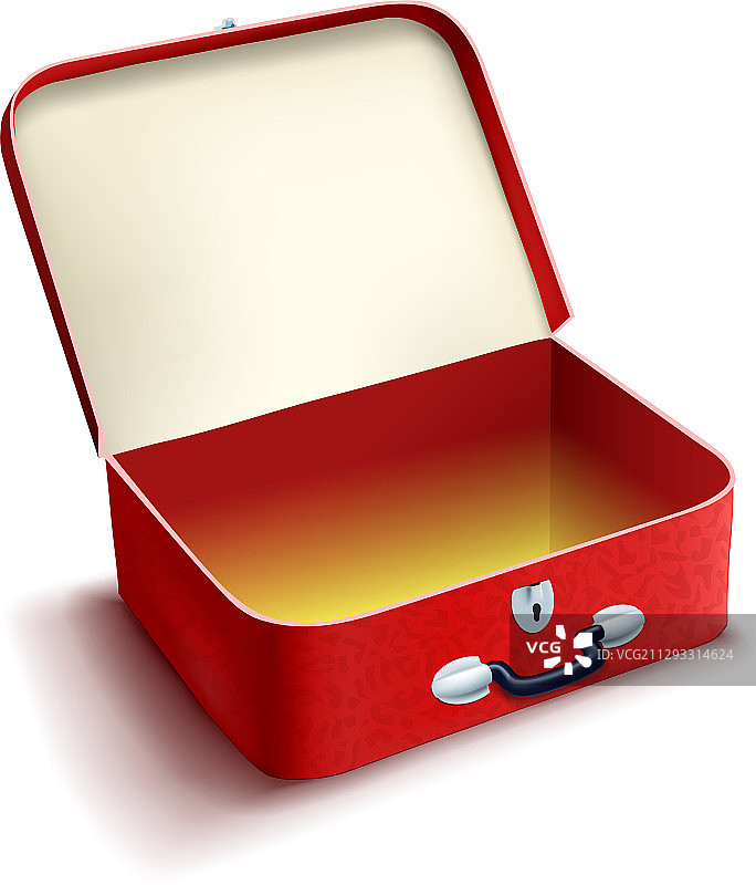 白色背景上的旅行箱图片素材