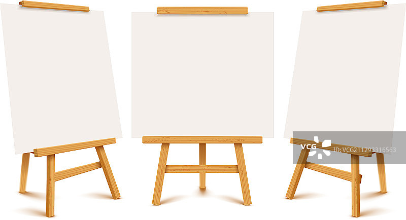 木制演示图表套装图片素材