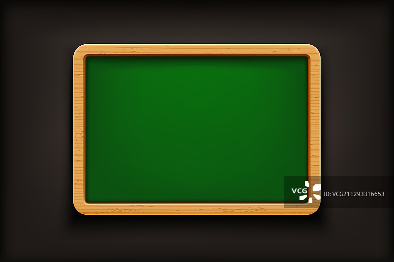 黑色背景上的绿色黑板图片素材