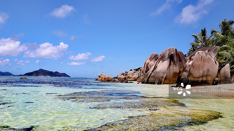 德阿让海滩/Anse D’Argent图片素材