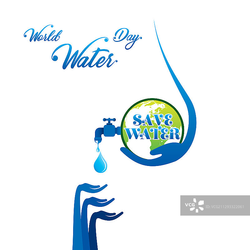 创意世界水日banner设计图片素材