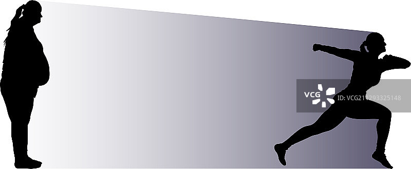 跑步的女人图片素材