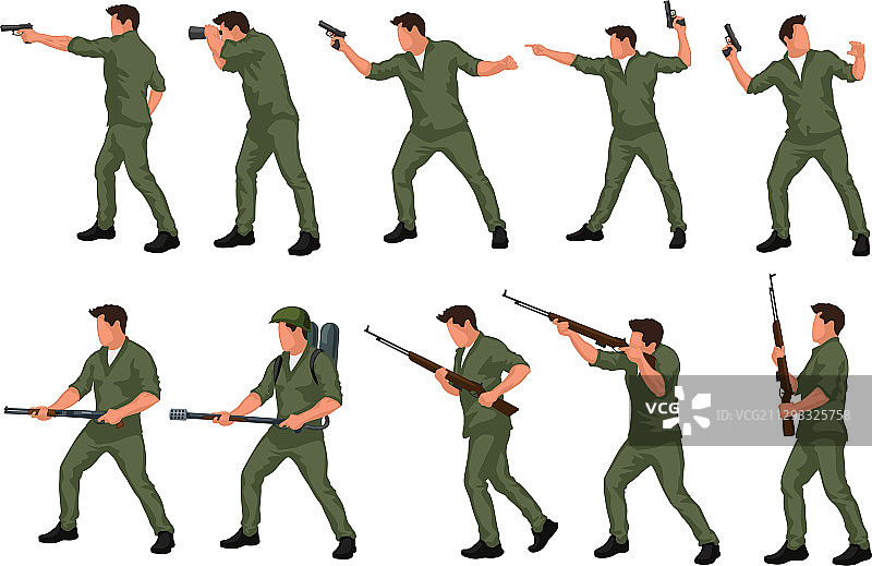 战士男人套装01图片素材