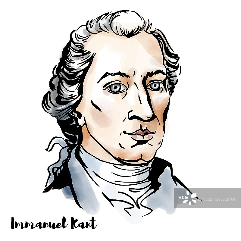 伊曼努尔·康德肖像图片素材