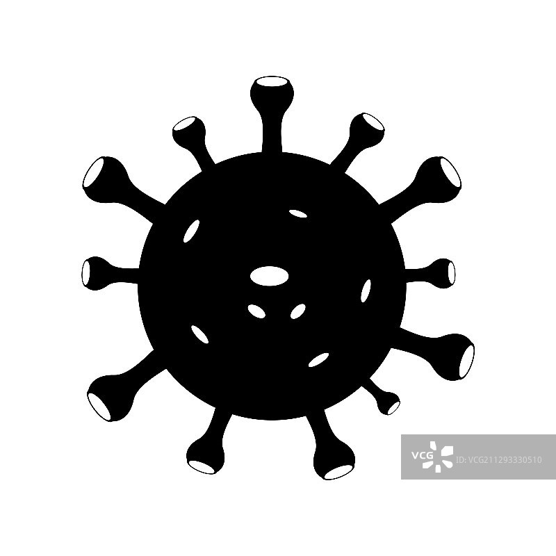 危险的冠状病毒细菌蘑菇图标图片素材