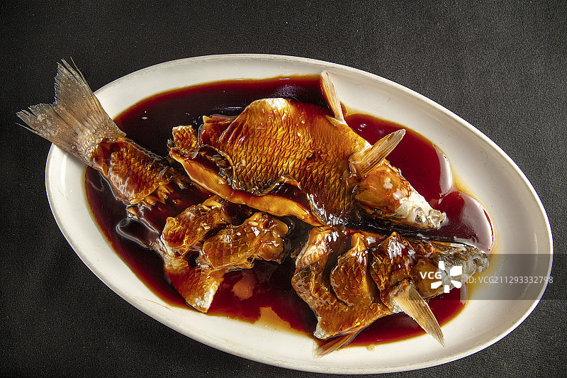 杭州西湖醋鱼图片素材