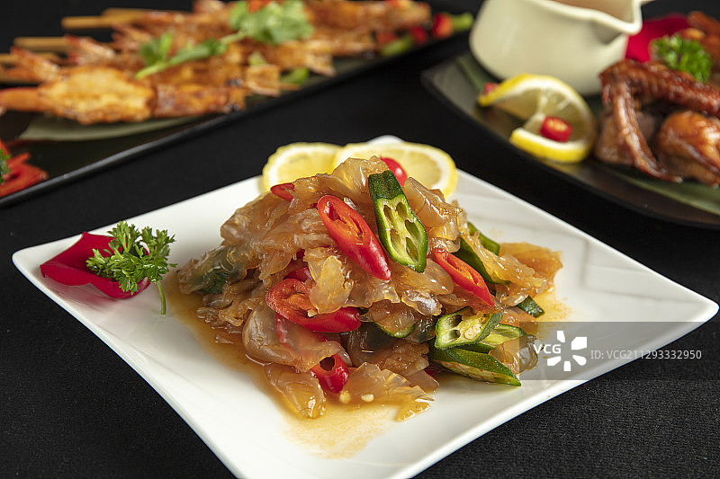 凉拌海蜇图片素材