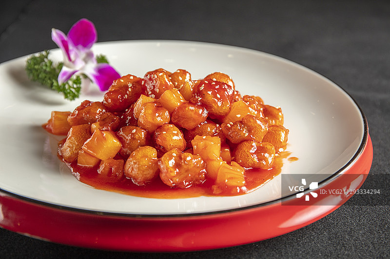 菠萝里脊肉图片素材