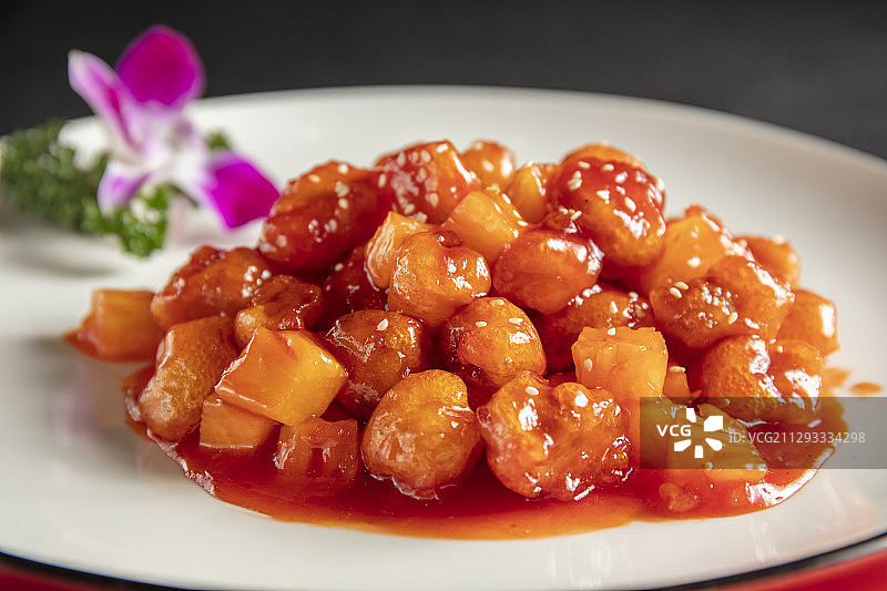 菠萝里脊肉图片素材