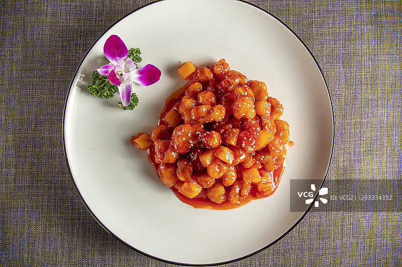 菠萝里脊肉图片素材