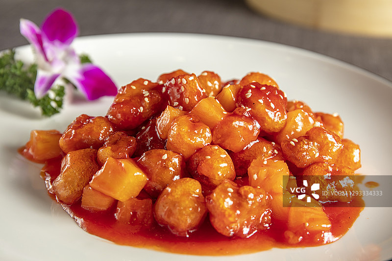 菠萝里脊肉图片素材