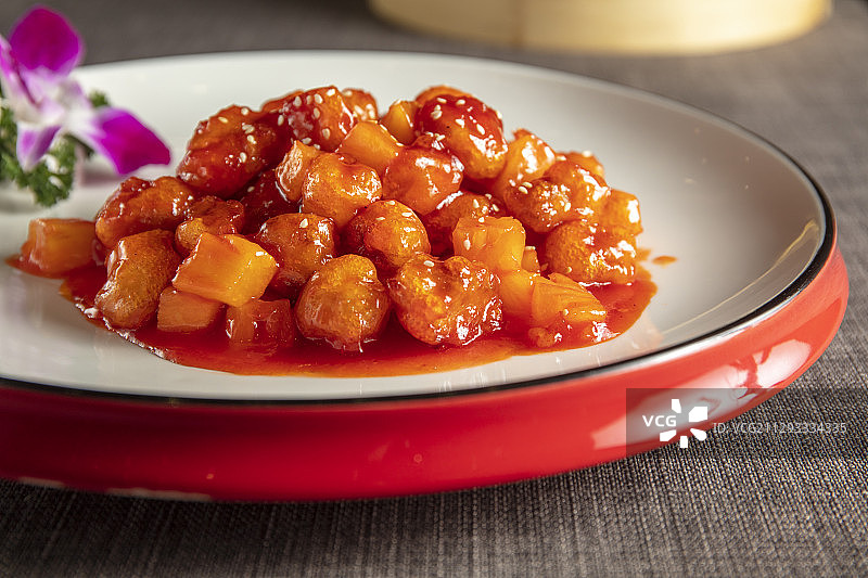 菠萝里脊肉图片素材