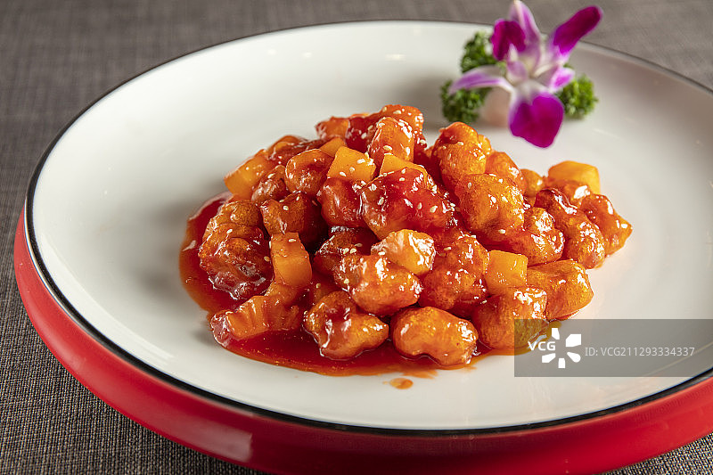 菠萝里脊肉图片素材