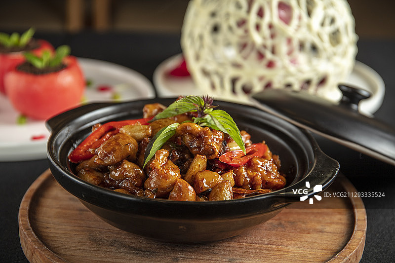 台湾三杯鸡图片素材