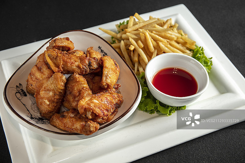 奥尔良烤鸡翅图片素材