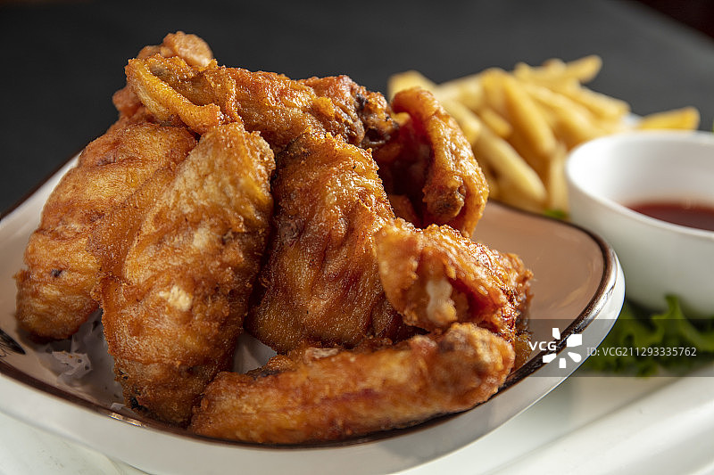 奥尔良烤鸡翅图片素材