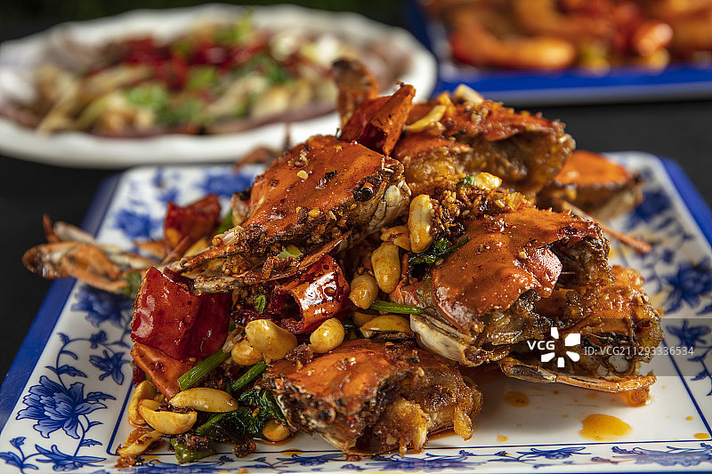 香辣蟹图片素材