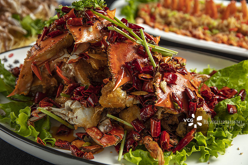 香辣蟹图片素材