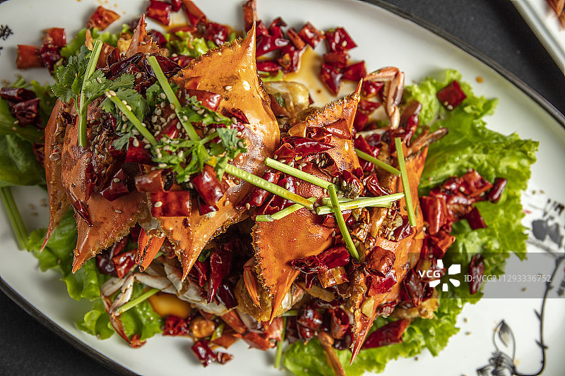 香辣蟹图片素材