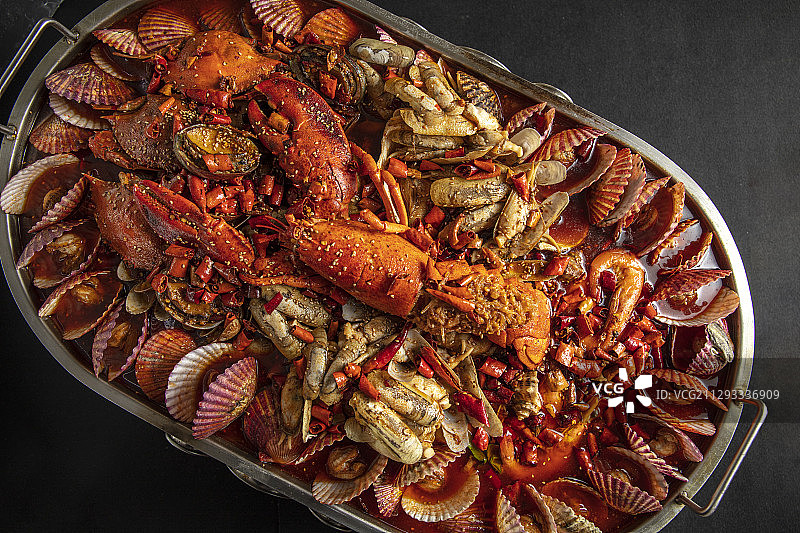 海鲜大咖拼盘图片素材